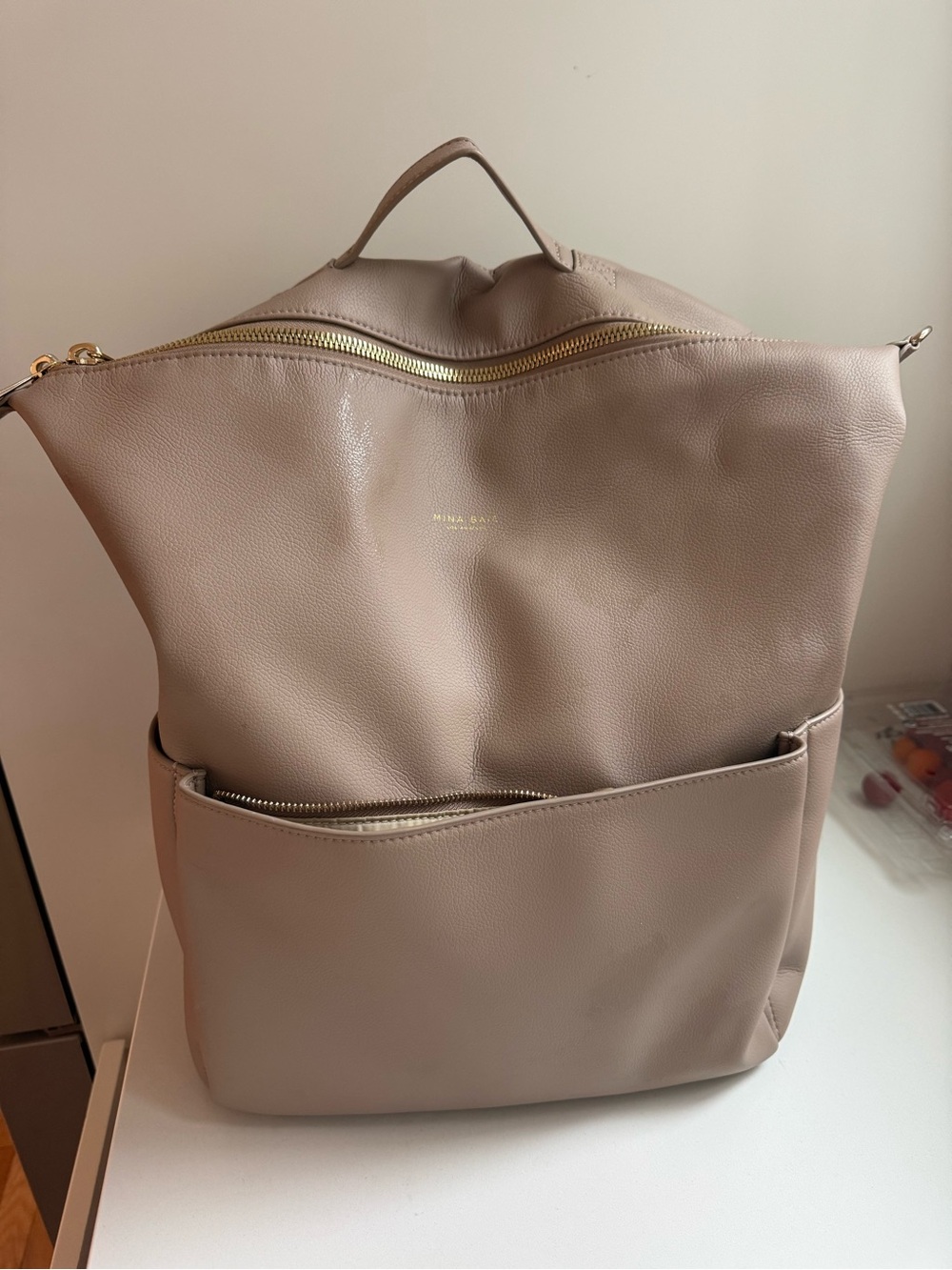 Taupe Baby Backpack Bag